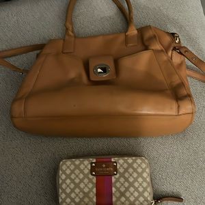 Very large Kate Spade bag with wallet
